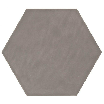 Cifre Ceramica wandtegel - 17.5x17.5cm - 9mm - Zeshoek - Grijs glans