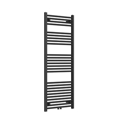 Rosani Classic radiator 60x140cm recht middenaansluiting 661watt mat zwart TWEEDEKANS