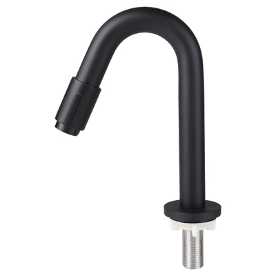 Differnz Fonteinkraan gebogen 19cm mat zwart