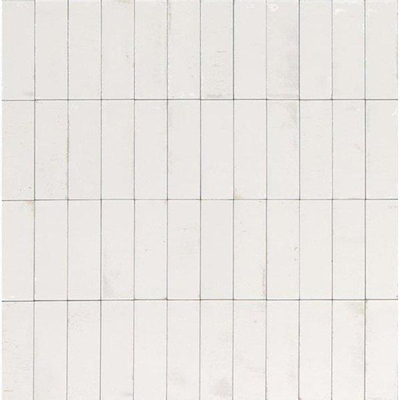 SAMPLE Ragno Gleeze Wandtegel 5x15cm 10mm Bianco