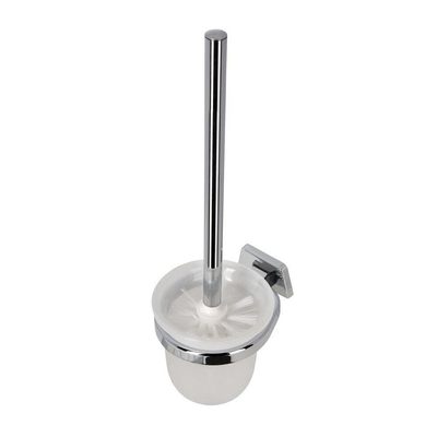 Geesa Standard Toiletborstel met houder Chroom (witte borstelkop)