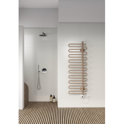 Instamat Cobra Badkamerradiator - Elektrisch - 600 Watt - 1141x 600mm - collectorbuis links - wandconsoles - standaard wit