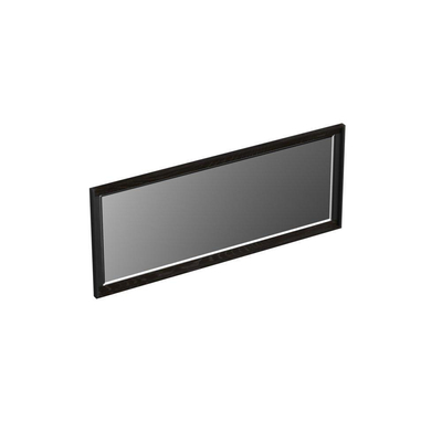 Forzalaqua Reno 2.0 spiegel 120x50cm Rechthoek zonder verlichting met frame Massief Eiken Black oiled