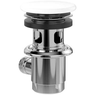 Villeroy & Boch afsluitbare afvoerplug m. vlakke keramische afdekking ceramic+ stone white