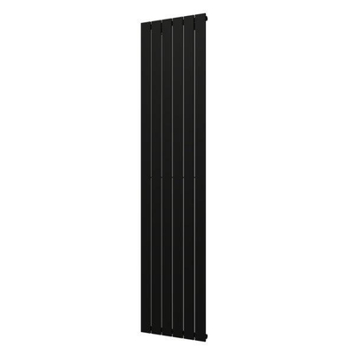 Plieger Cavallino Retto designradiator verticaal enkel middenaansluiting 2000x450mm 999W mat zwart