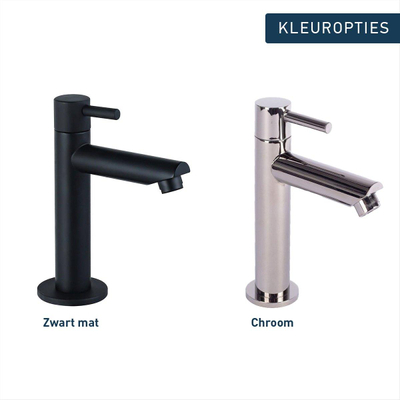 FugaFlow Sobrado Fonteinkraan - wastafelkraan - 14.4cm - mat zwart
