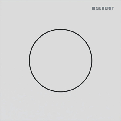 Geberit type 40 urinioir bedieningsplaat - pneumatisch - rond - matwit/easy-to-clean