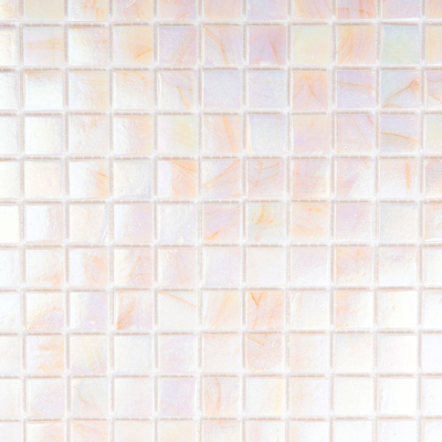 The Mosaic Factory Amsterdam mozaïektegel 2x2x0.4cm voor wand en vloer voor binnen en buiten vierkant Glas Licht Roze