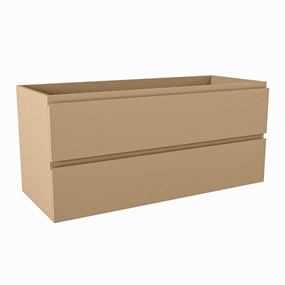 Mondiaz HAY wastafelonderkast - 110x45x50cm - 2 lades - uitsparing midden - softclose - Oro