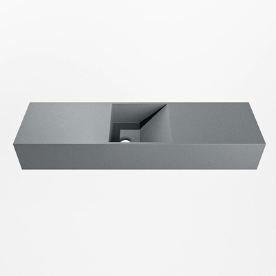 Mondiaz TYNE Fontein - 80x23x12cm - wasbak midden - zonder kraangaten - solid surface - Plata