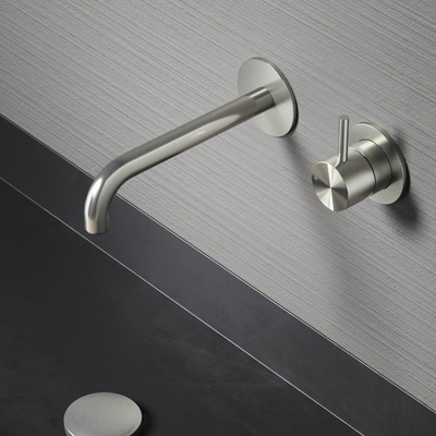 Hotbath Archie afbouwdeel inbouw wastafelmengkraan 18cm RVS SHOWROOMMODEL