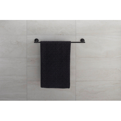 Duravit Starck T handdoekhouder 60x7.3cm mat zwart