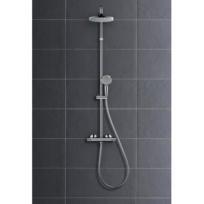 Hansgrohe Vernis Blend showerpipe met thermostaat mat zwart