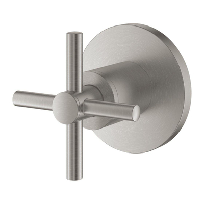 Grohe Atrio Inbouwthermostaat - 1 knop - stopkraan - met kruisgreep - supersteel