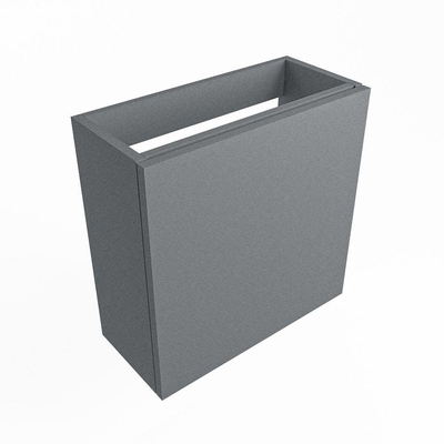 Mondiaz FOWY fonteinonderkast - 50x22x50cm - 1 deur - push to open - softclose - Plata