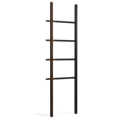 Umbra Hub handdoekladder 61x4x152cm Buxushout Zwart/walnoot