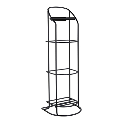 Smedbo Beslagsboden Toiletrolhouder - 18x56x18cm - RVS Mat Zwart