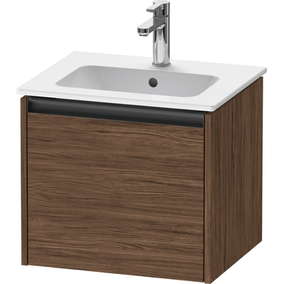 Duravit Ketho.2 wastafelonderkast 51x42x44cm geschikt voor 1 waskom Spaanplaat Noten (donker) Mat