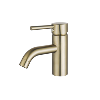 Fortifura Calvi Wastafelkraan - 14.8cm - opbouw - Geborsteld Messing PVD (Goud)