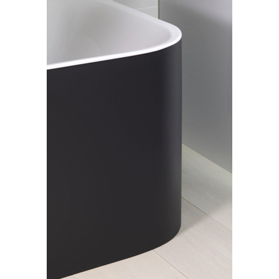 Duravit Happy d.2 bad back-to-wall 180x80cm wit mat antraciet