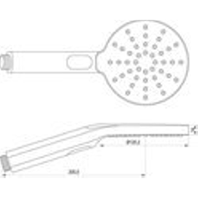 Brauer Brushed Edition Handdouche - handdouche rond 3 standen - PVD - geborsteld RVS SHOWROOMMODEL