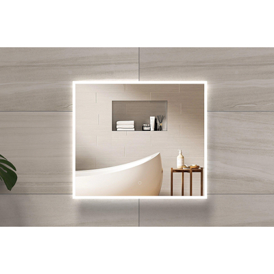 HR Badmeubelen Mikado spiegel 80x70cm dimbaar LED met verwarming