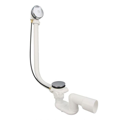 Xenz verlengde badafvoer en overloopcombinatie Inox