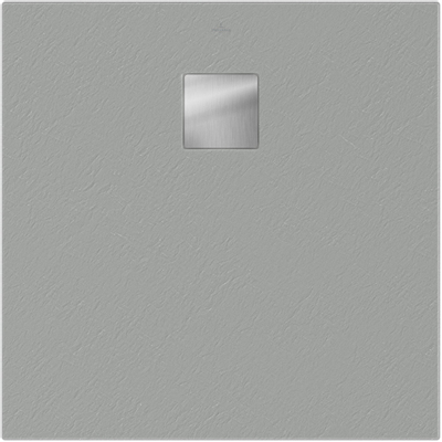 Villeroy & Boch Excello douchebak vierkant 80x80x4cm nature grey