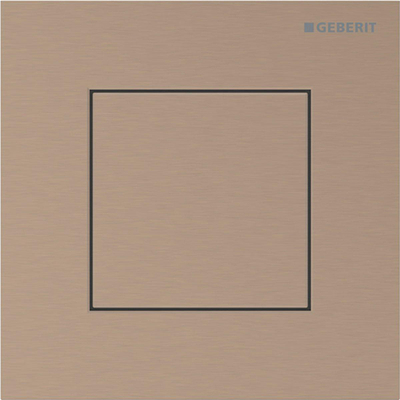 Geberit type 40 urinioir bedieningsplaat - pneumatisch - vierkant - roodgoud/ geb/easy-to-cl