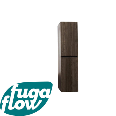 FugaFlow Eccelente Arredo Hoge Kast - 160cm - 2 deuren - greeploos - walnoot