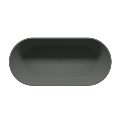 Riho Bilbao vrijstaand bad - 170x80cm - solid surface - mat antraciet