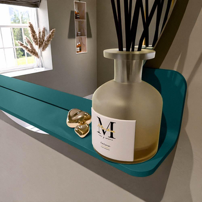 Mondiaz SPOT Badkamerspiegel - rond 90cm - spiegelplanchet - kleur Smag