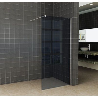 Saniclass Bellini inloopdouche - 80x200cm - rookglas - chroom