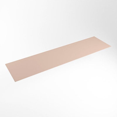 Mondiaz TOP 51 Topblad - 200x51x0.9cm - geschikt voor afdekplaat - Solid surface - Rosee