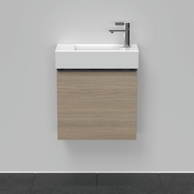 Duravit D-Neo wastafelonderkast 48.4x44x22.2cm Rechtsdraaiend 1 deur Eiken (terra) Mat