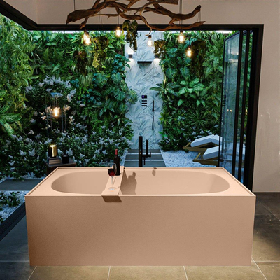 MONDIAZ FREEZE Vrijstaand bad - 180x85cm - kleur Rosee / Rosee