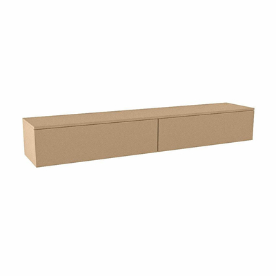 Mondiaz ALAN MODULE Wastafelonderkast - 200x41x30cm - 2 lades - push to open - Oro
