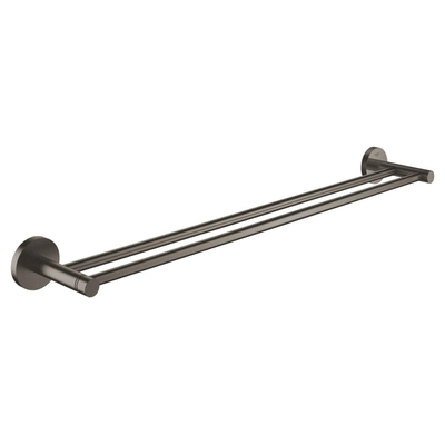 GROHE Essentials Handdoekhouder - 60cm - dubbel - brushed hard graphite