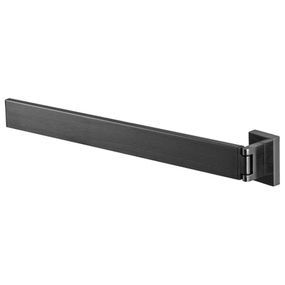 Haceka Edge Handdoekhouder - 39cm - enkel - draaibaar - grafiet gunmetal
