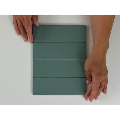 Equipe Cerámicas Kalma wandtegel - 6x18.6cm - Blue Lake mat (blauw)