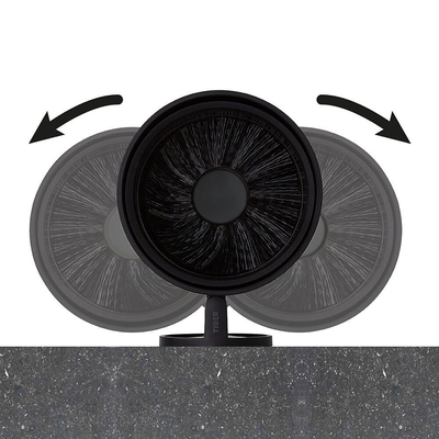 Tiger Tune Toiletborstel met houder Zwart metaal geborsteld / Zwart 9.6x38.2x12.1cm