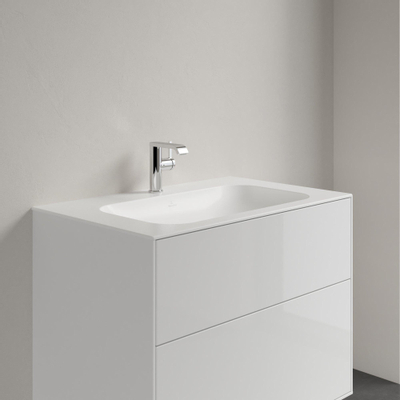 Villeroy & Boch Finion meubelwastafel 1 kraangat 80x50cm Ceramic+ zonder overloop stone white