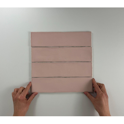 SAMPLE Cifre Cerámica Wandtegel Colonial Pink Vintage Mat Roze