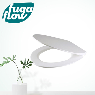 FugaFlow Efficiente Acces Closetzitting - quickrelease - softclose - Duroplast - 42.5x37.5x4.3cm - wit glanzend