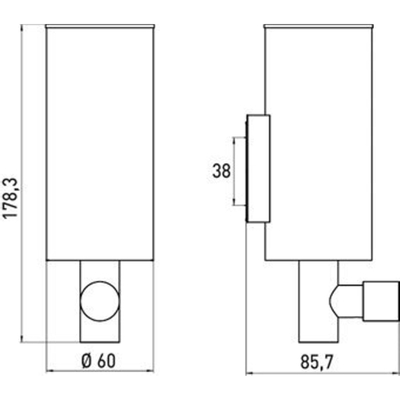 Emco System 2 zeepdispenser chroom