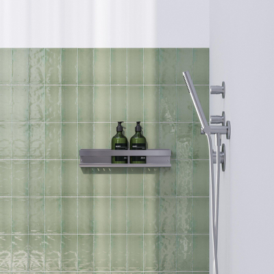 Brauer doucherek - 40x10cm - RVS geborsteld