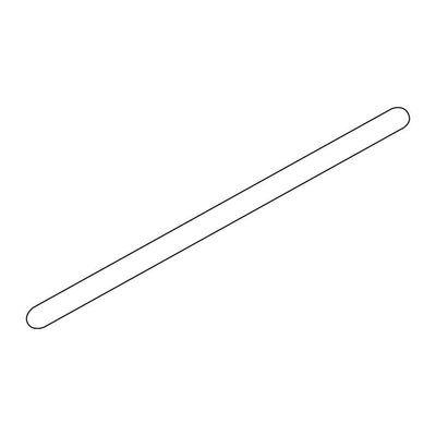 Sealskin Hooked stabilisatiesteun voor montage haaks op het glas met de wand op 980 mm afstand zilverhoogglans