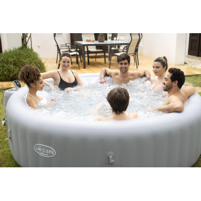 Bestway Lay-Z-Spa 236x71cm Grenada Airjet Rond Grijs