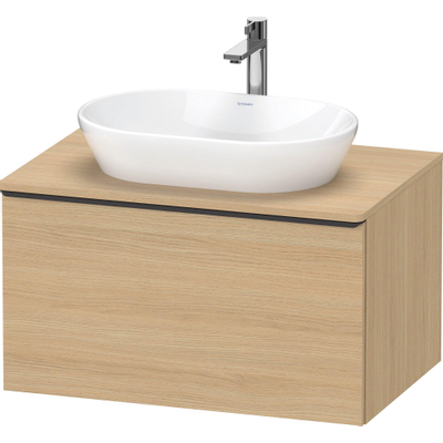 Duravit D-Neo wastafelonderkast 80x45.9x55cm 1 lade Natuur eiken Mat