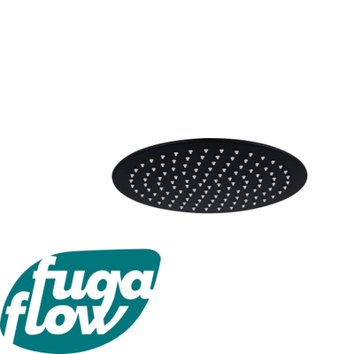 FugaFlow Eccelente Sobrado Badkamer Hoofddouche - 25cm - rond - 6mm - zwart mat